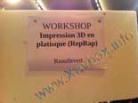 workshop imprimante 3D